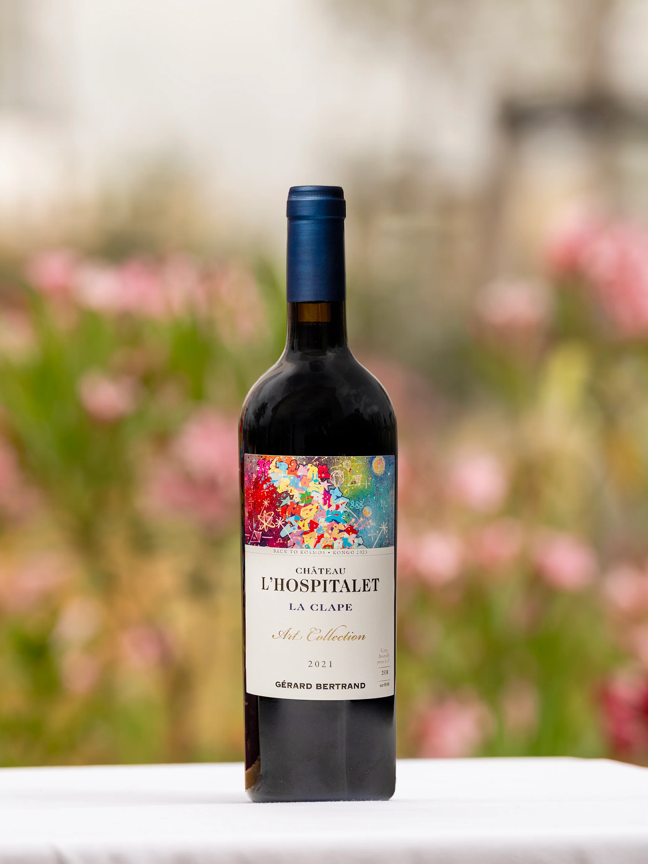 Château l'Hospitalet art collection Coffret unitaire 75cl vin rouge La Clape 2021 édtion limitée "Back To Kosmos" par Cyril Kongo - Image 3