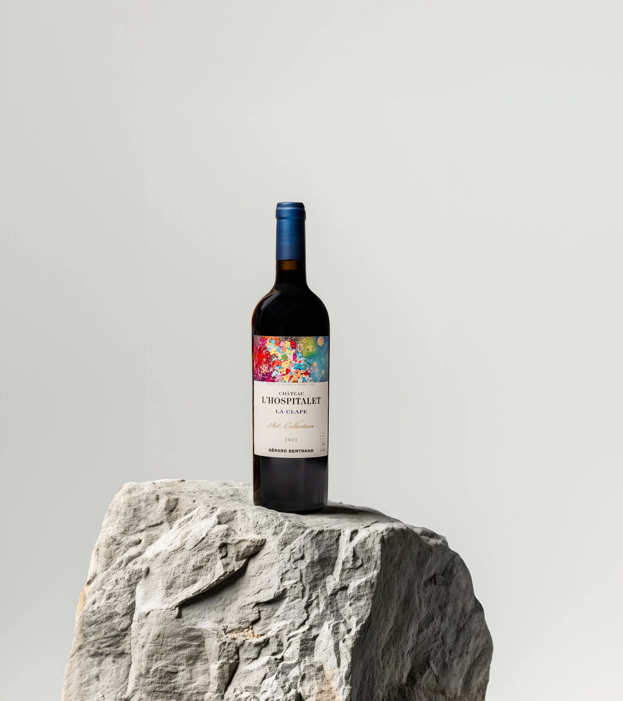 Château l'Hospitalet art collection Coffret unitaire 75cl vin rouge La Clape 2021 édtion limitée "Back To Kosmos" par Cyril Kongo - Image 4