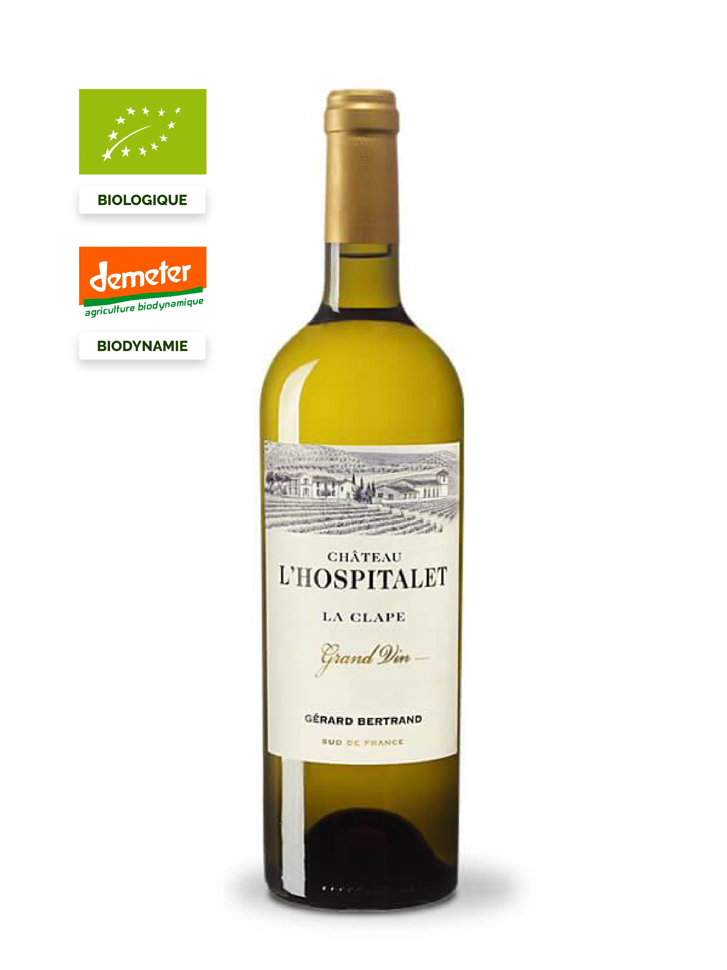 Château L'Hospitalet Grand Vin Blanc 2023 La Clape Lot 3 bouteilles 75cl - Image 3