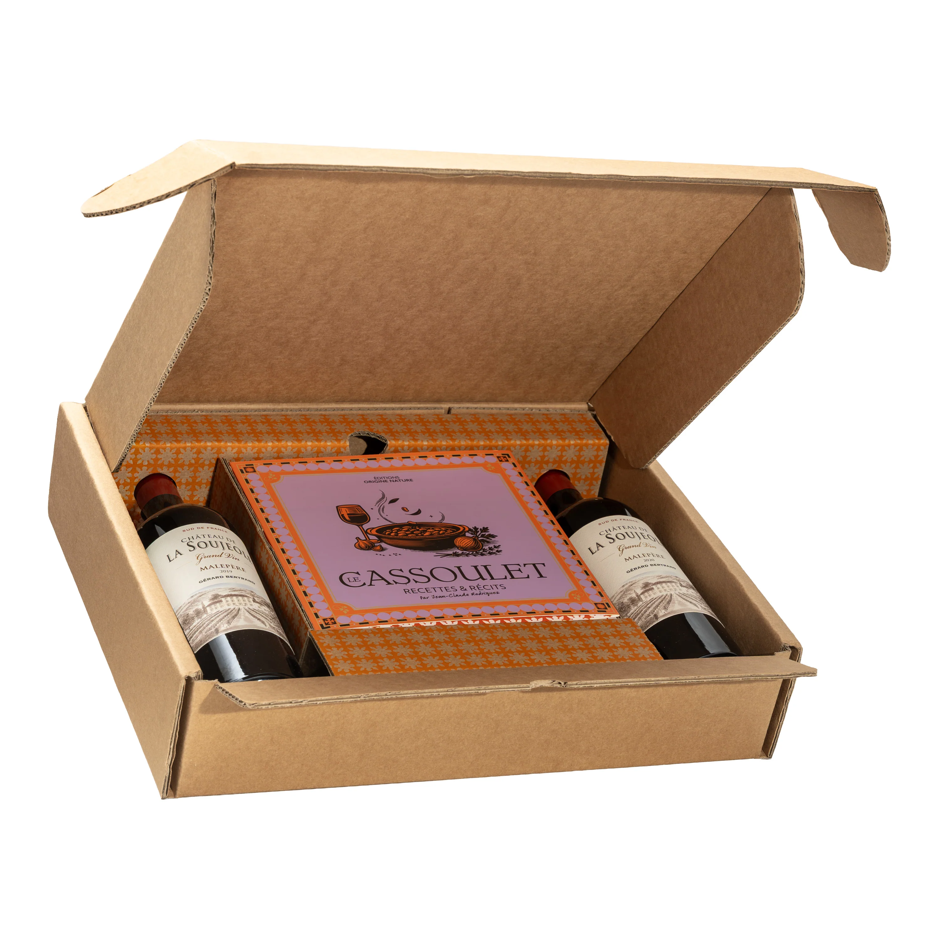 Coffret Cadeau Livre Le Cassoulet Recettes et Récits et Château de la Soujeole Grand Vin rouge - Image 3