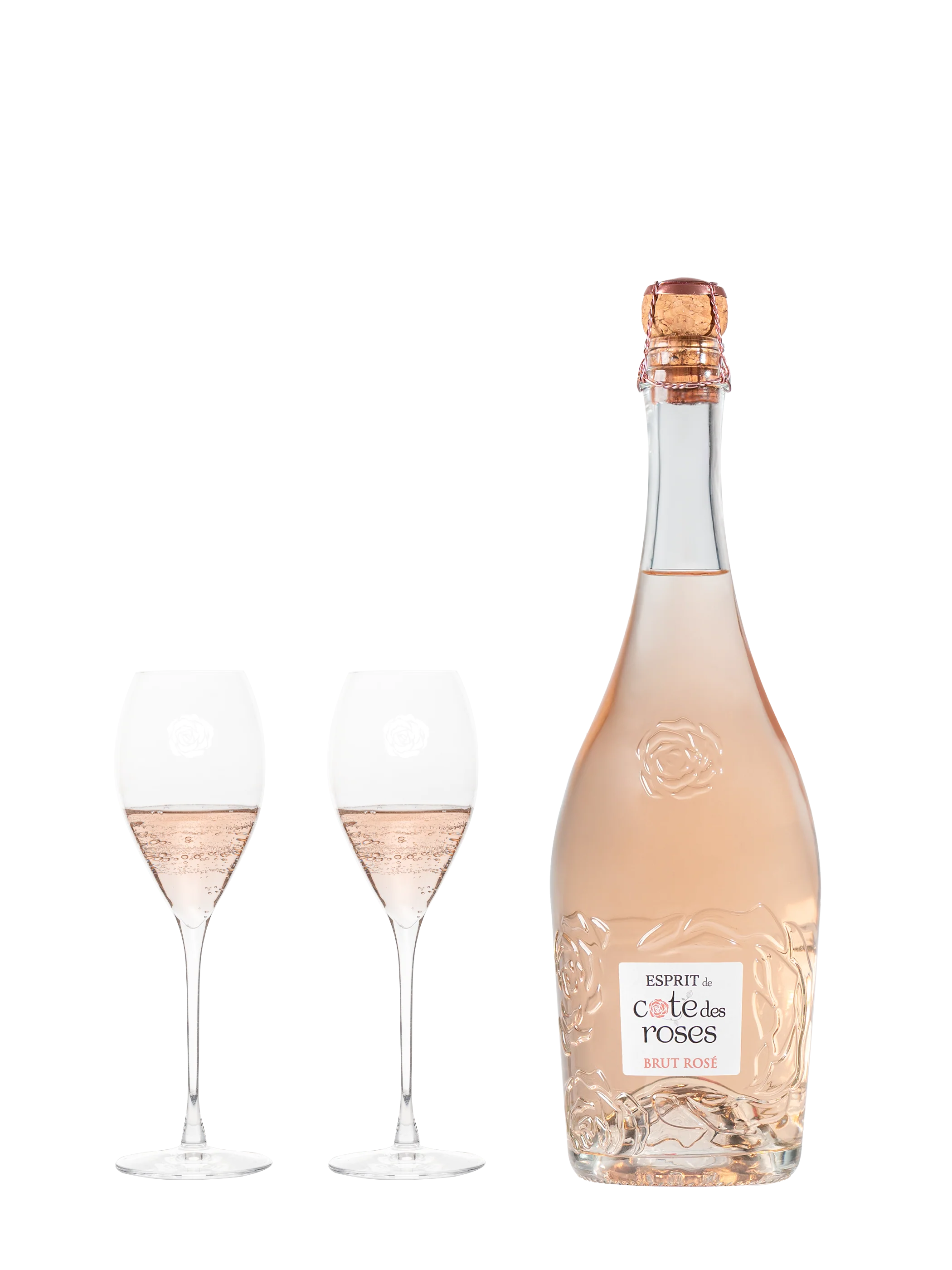 Esprit de Cote des Roses Brut rosé vin effervescent Lot 6 bouteilles 75cl - Image 5