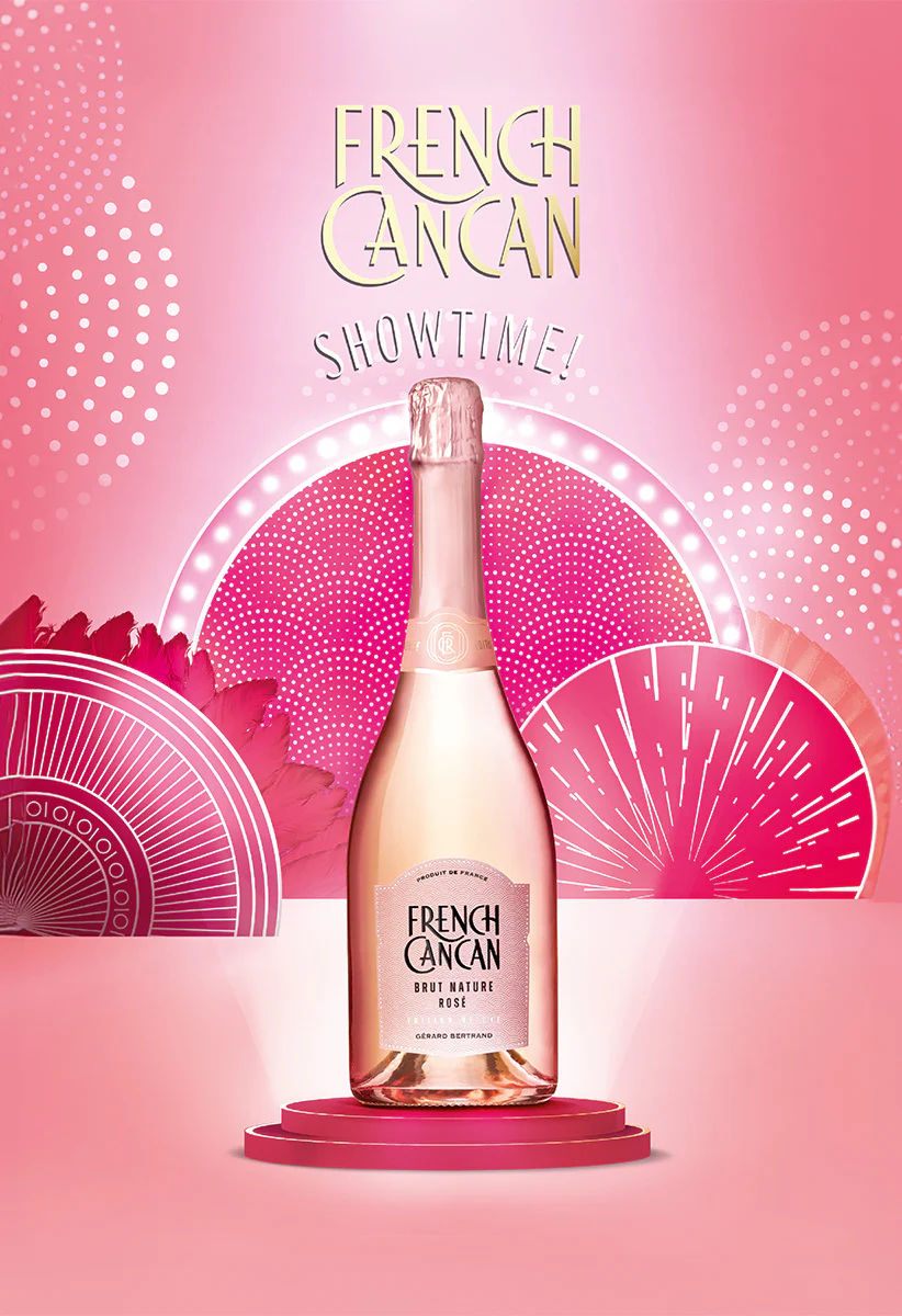 French Cancan Brut Rosé Bio Lot 3 Bouteilles 75cl - Image 2