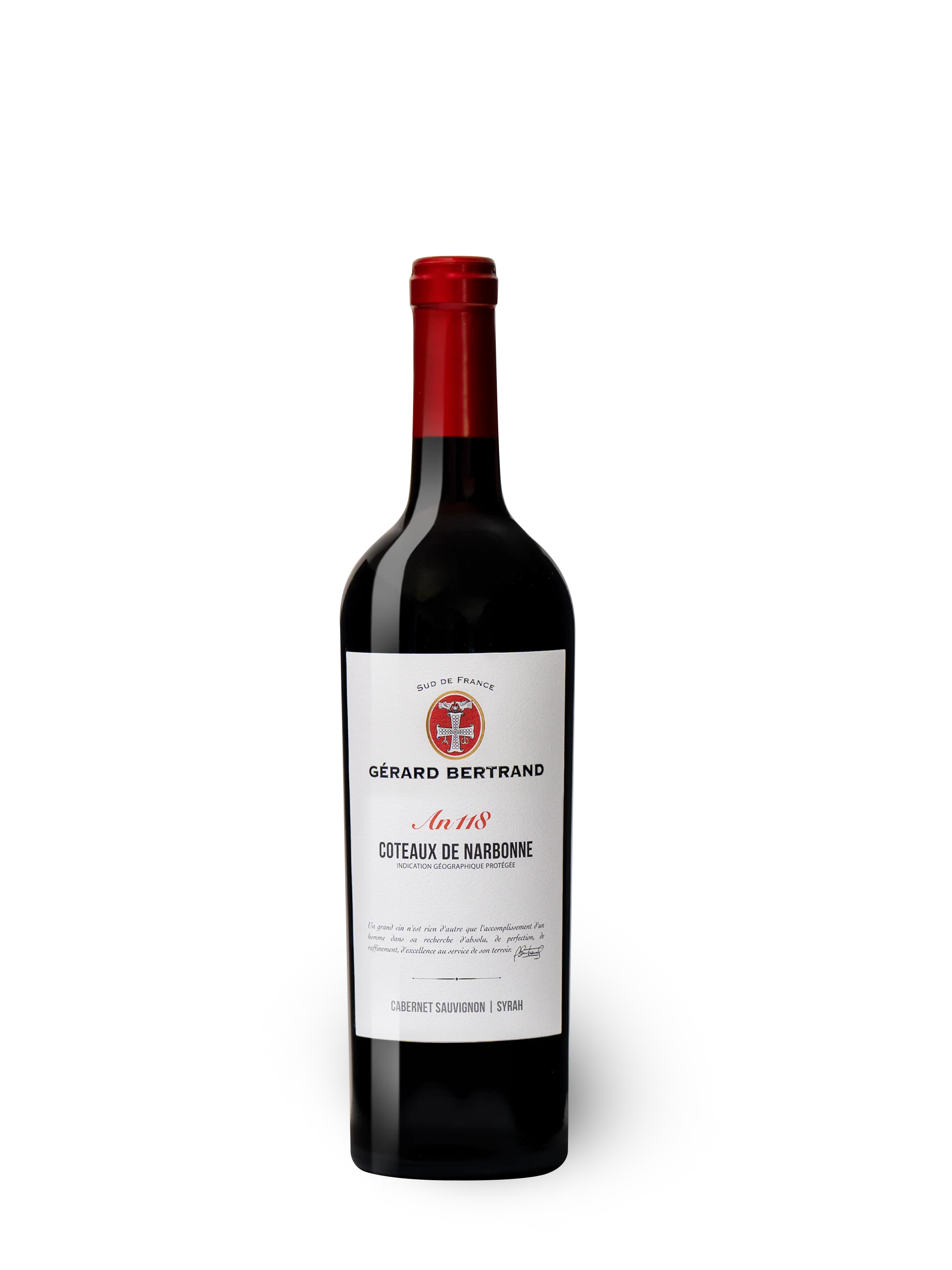 Héritage "An 118" rouge Coteaux de Narbonne 2023 75cl