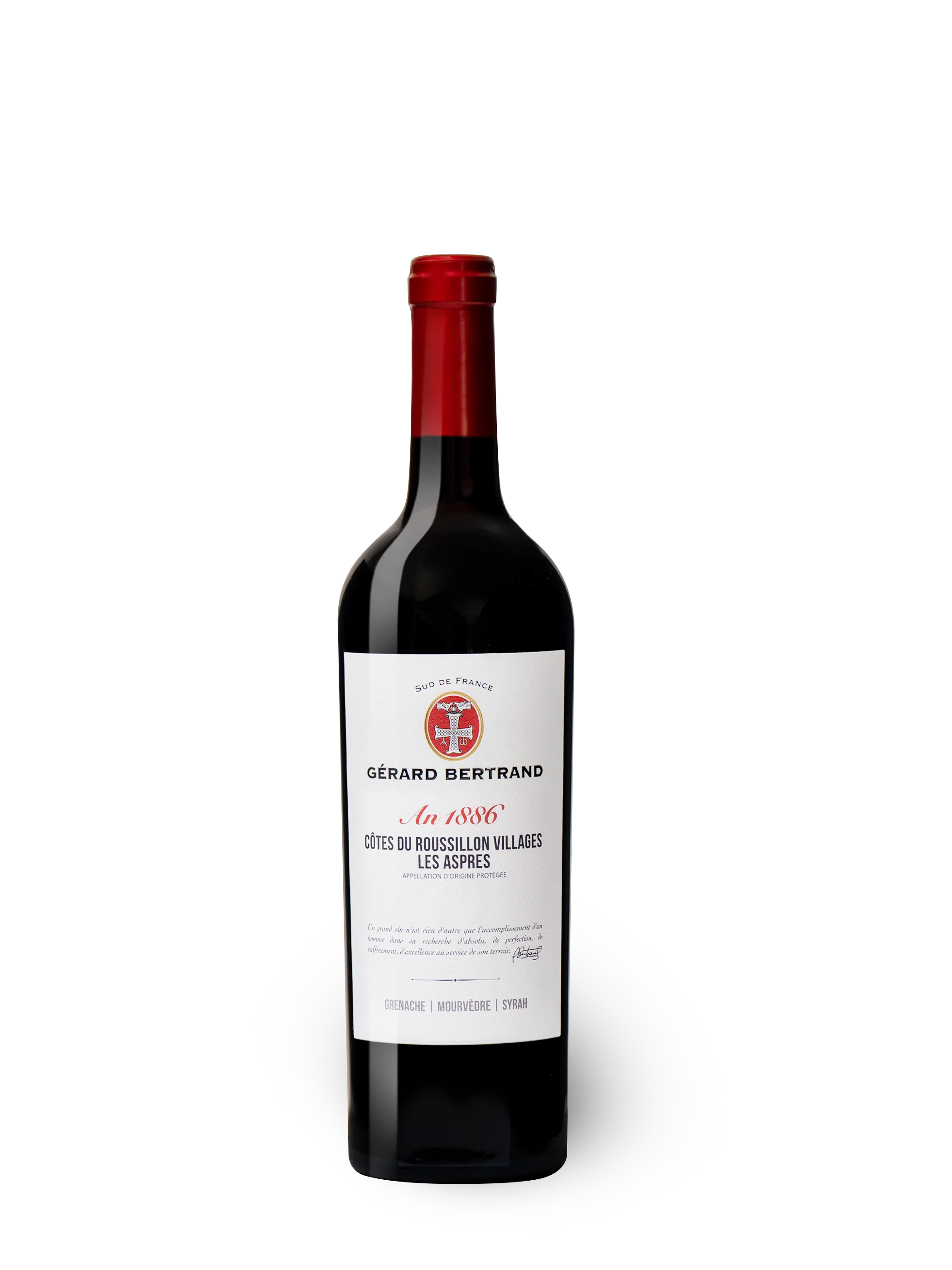 Héritage "An 1886" vin rouge Les Aspres 75cl 2022