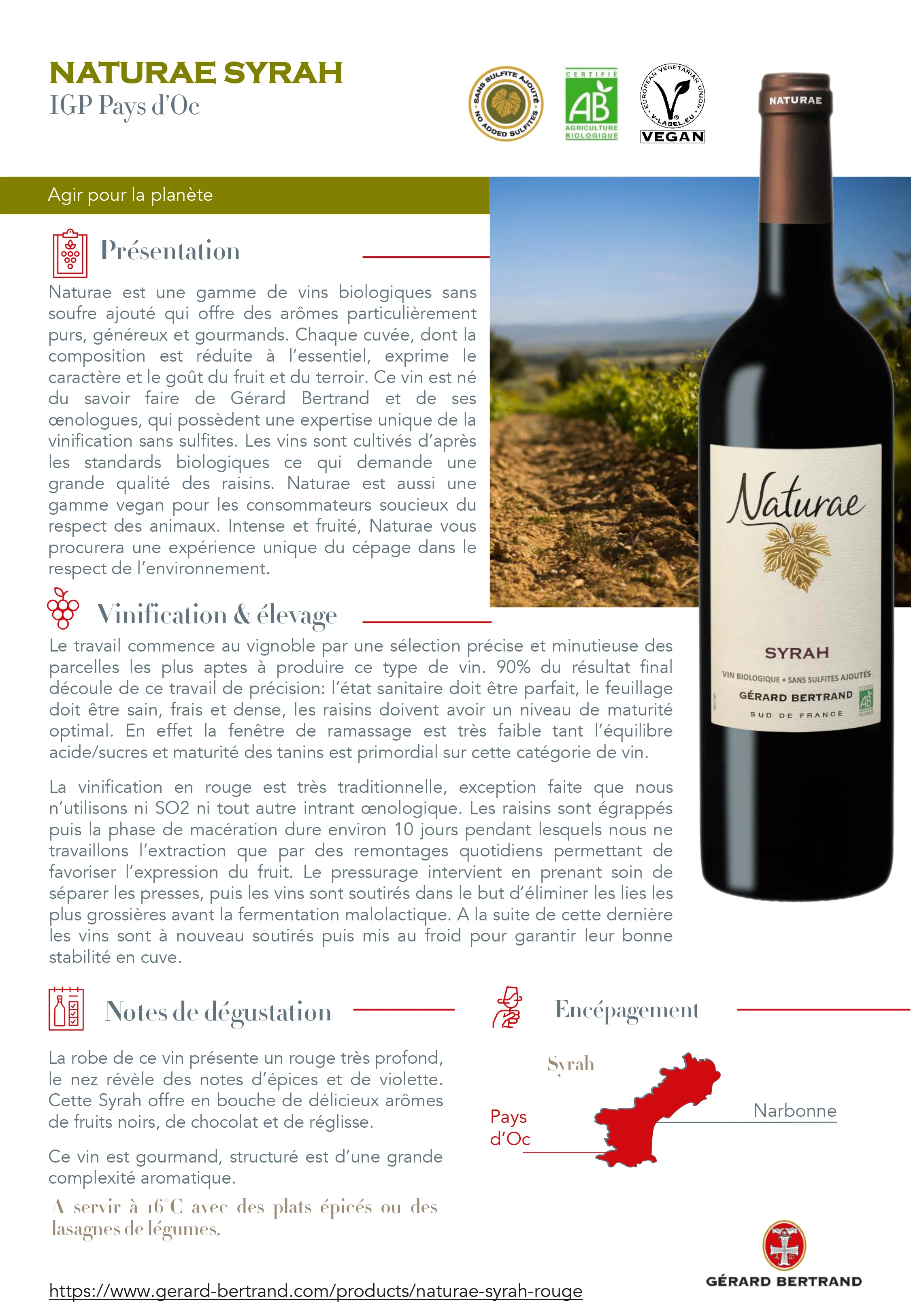 Naturae Syrah rouge 2024 75cl - Image 4