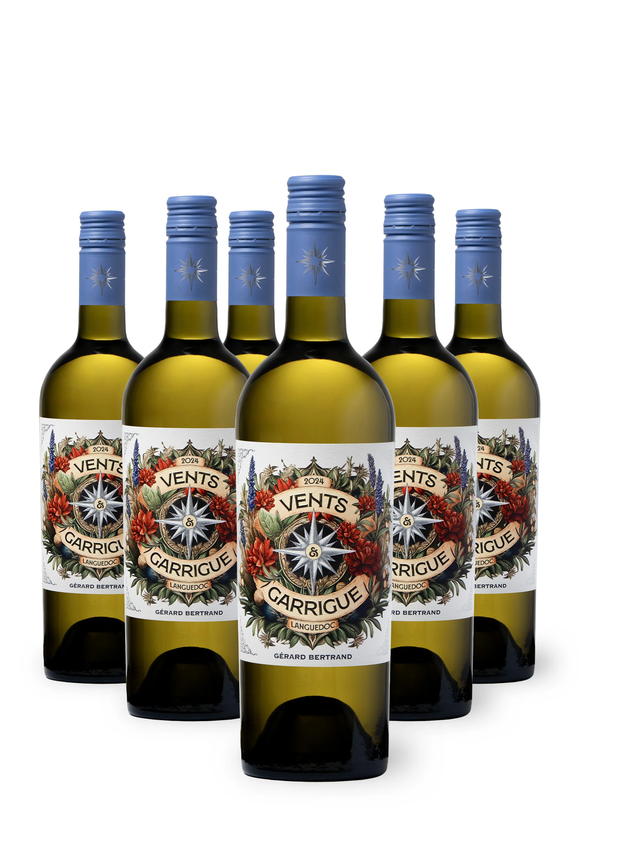 Vents & Garrigue vin blanc bio 2024 Lot 6 bouteilles 75cl