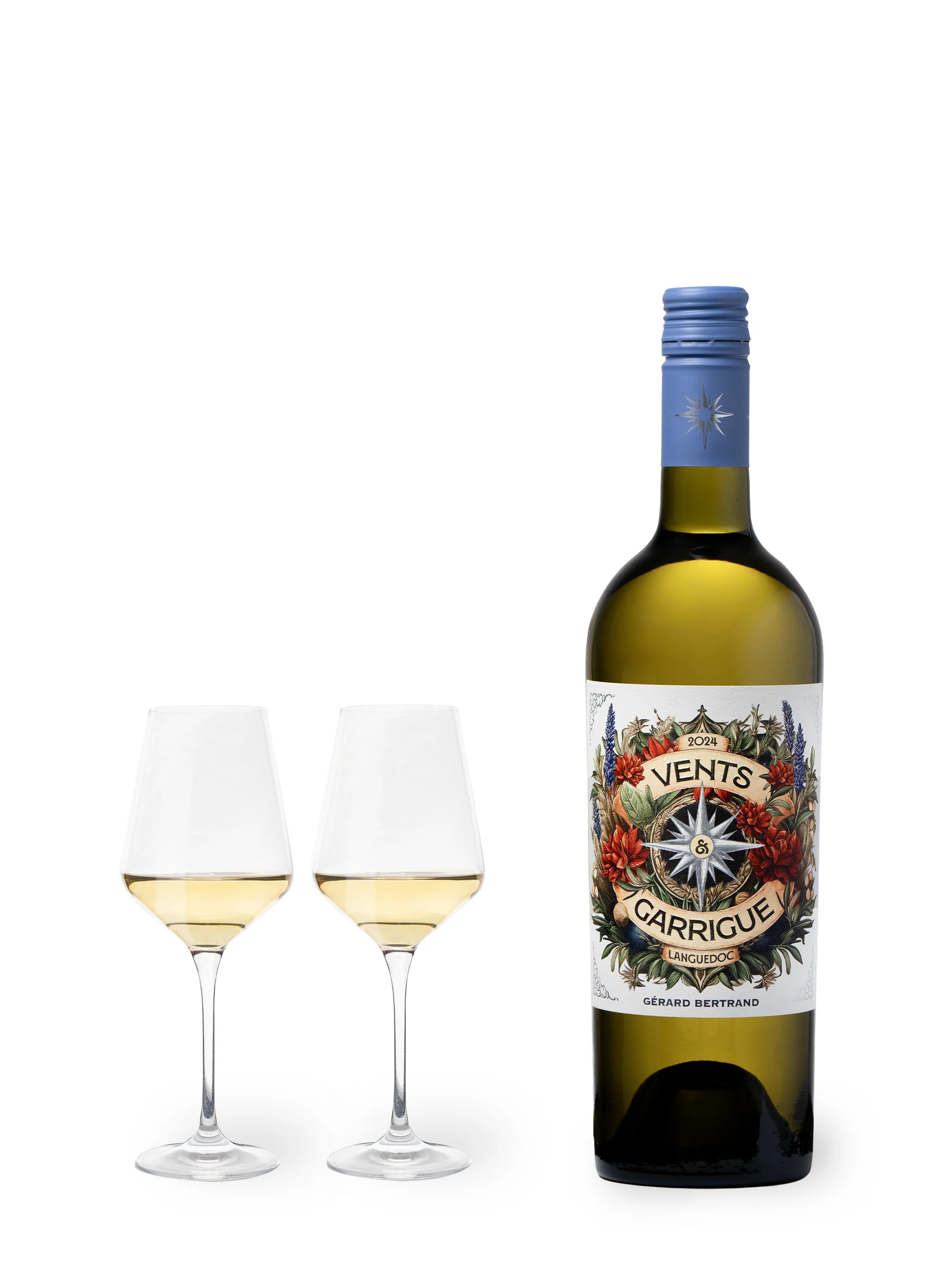 Vents & Garrigue vin blanc bio 2024 Lot 6 bouteilles 75cl - Image 3